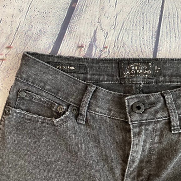 Lucky Brand Lolita Skinny Ripped Jeans - Picture 4 of 7